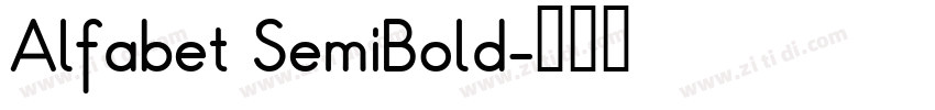 Alfabet SemiBold字体转换